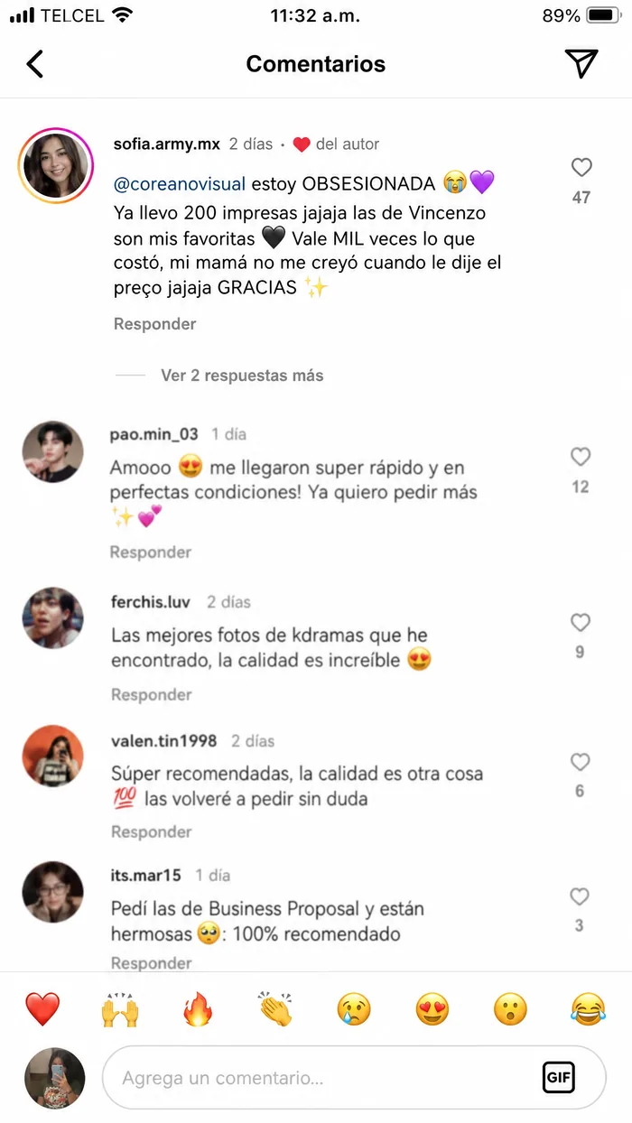 Depoimento Instagram